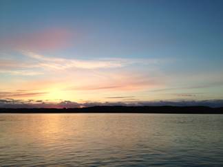 Naknek River sunset